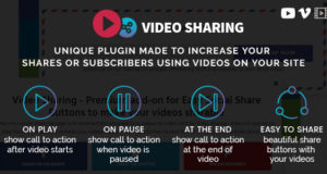 Video-Sharing-Add-On für Easy Social Share-Schaltflächen