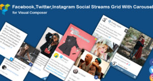 WPBakery Page Builder – Facebook, Twitter, Instagram Soziale Streams mit Karussell