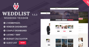 Weddlist – Hochzeit Vendor Directory WordPress Layout