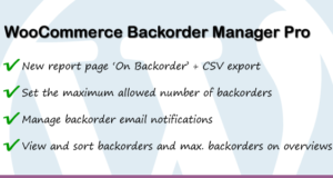 WooCommerce Backorder Manager Pro