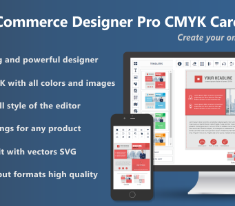 WooCommerce Designer Pro CMYK-Karte und Flyer