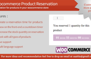 Woocommerce-Produktreservierung