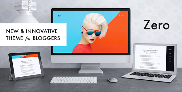 Wordpress Blog Template Zero - Responsive WordPress Blog Theme