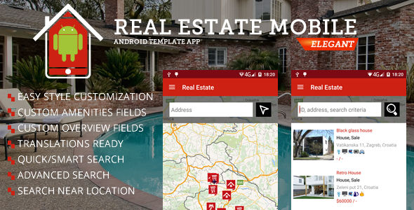 Immobilien-Android-Vorlage