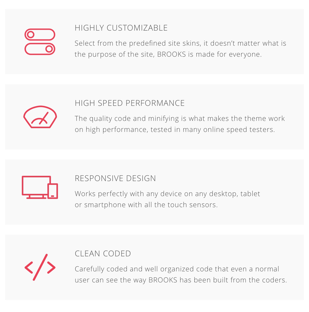 Hohe Kostenanpassung und hohe Geschwindigkeit. Responsives Design und sauberer Code.
