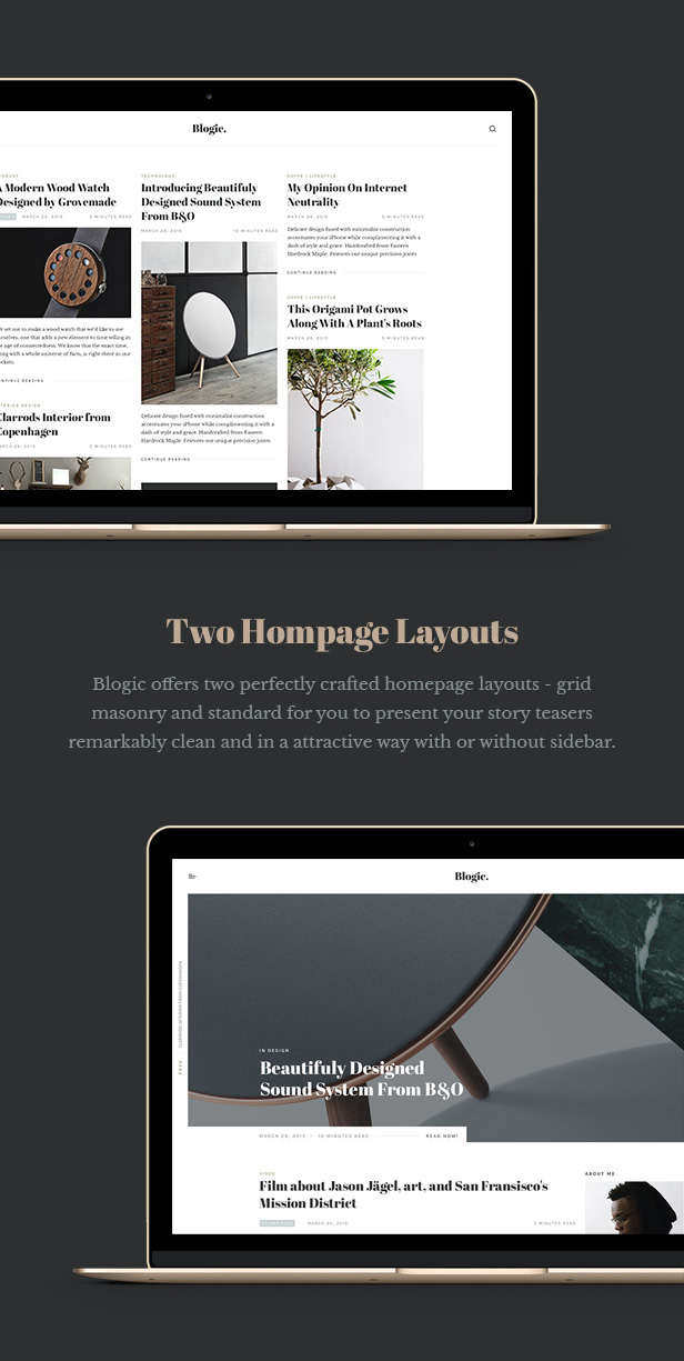 Blogic - Ein Responsive Blog WordPress Layout