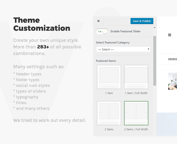 Belinni Template Customizer