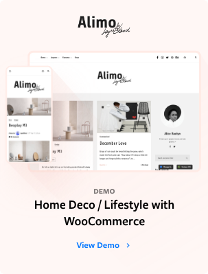 Alimo - Sauberes Responsives WordPress-Blogdesign