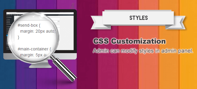 Der Admin kann den CSS-Stil von Mojdeh im Admin-Panel ändern