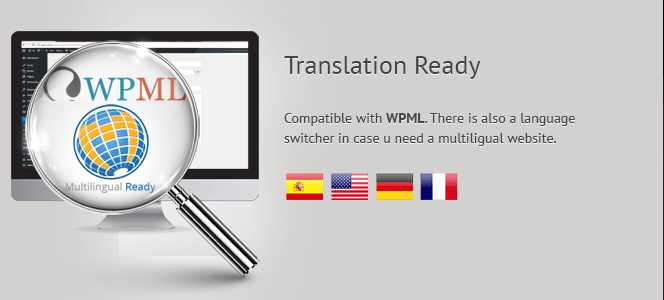 Mojdeh ist mit WPML WordPress Multi Language kompatibel und verfügt über Übersetzungsdateien