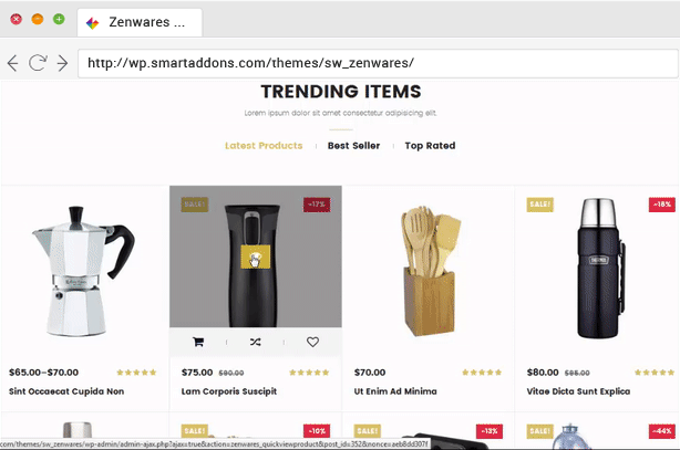 Responsive Technology WooCommerce WordPress Layout Schnellansicht