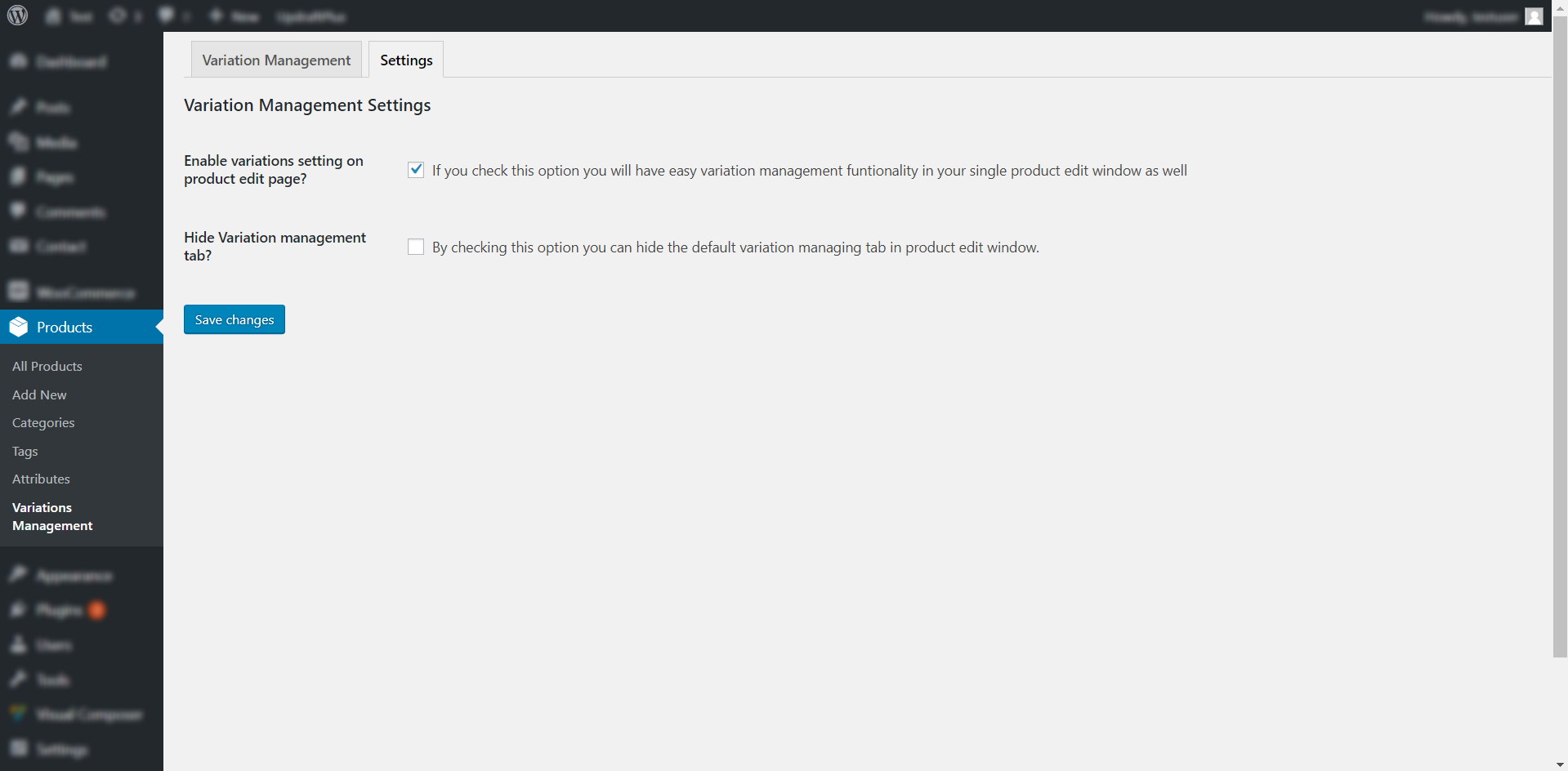 WooCommerce Easy Variations Management