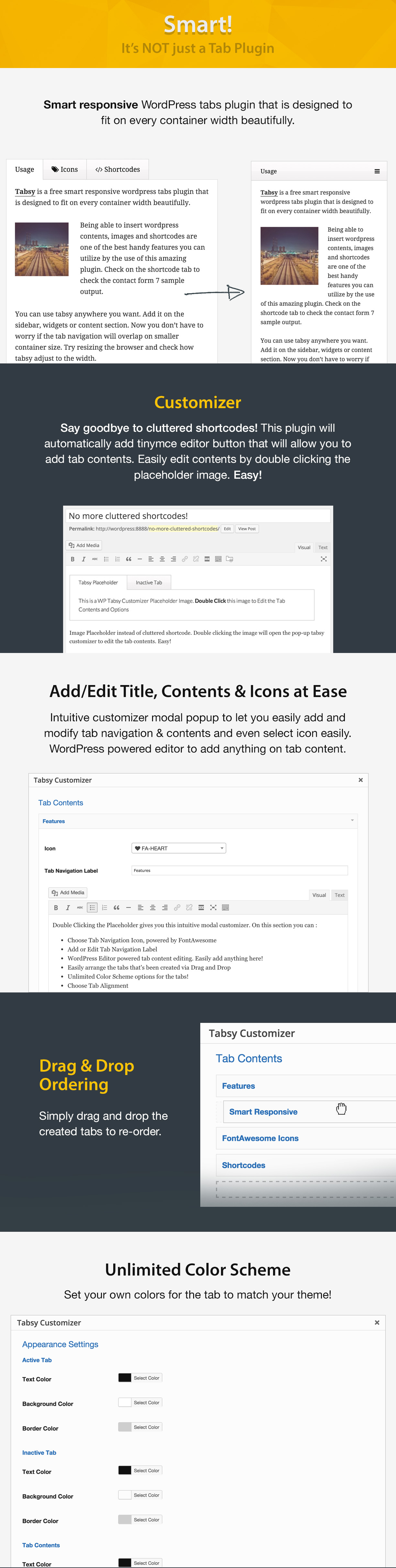 Tabsy Customizer | Add-On für WP Smart Responsive Tabs