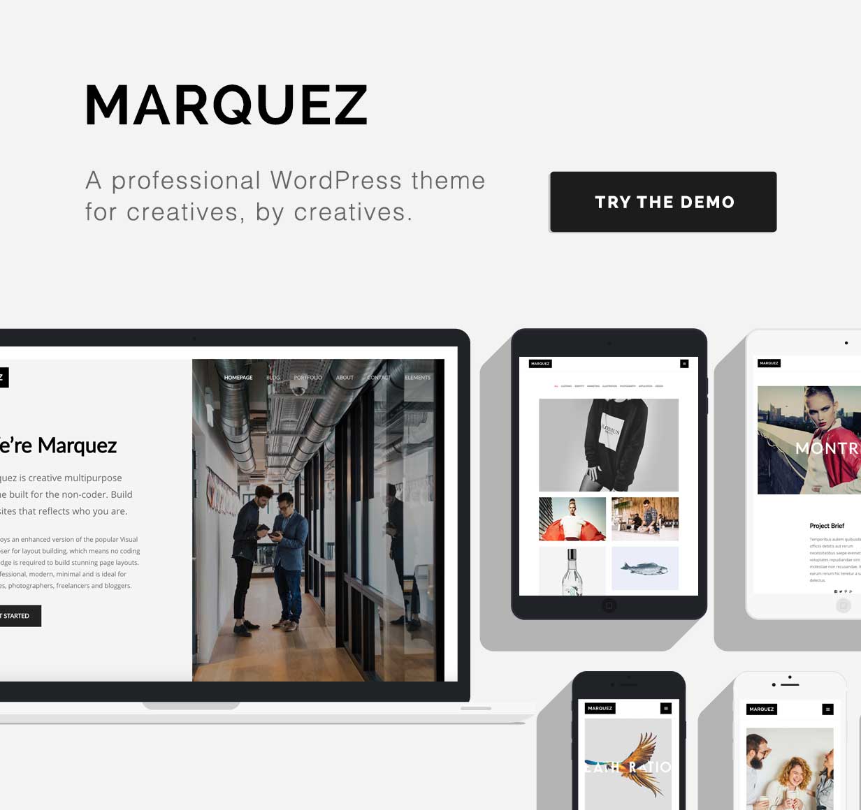 Marquez - Ein kreatives WordPress-Vorlage für Kreative und Agenturen