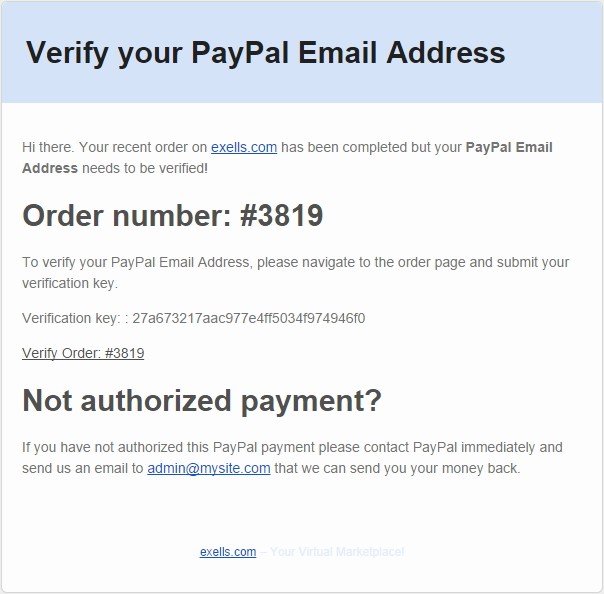 Verfication Email