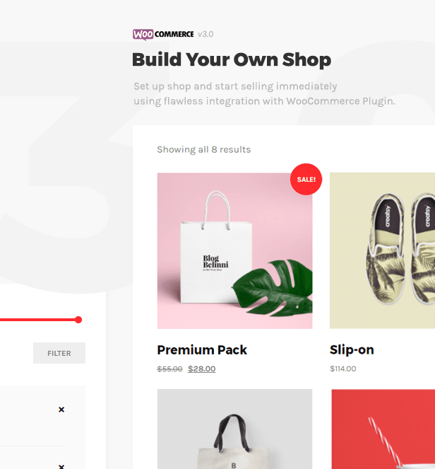 Belinni Woocommerce Shop bereit