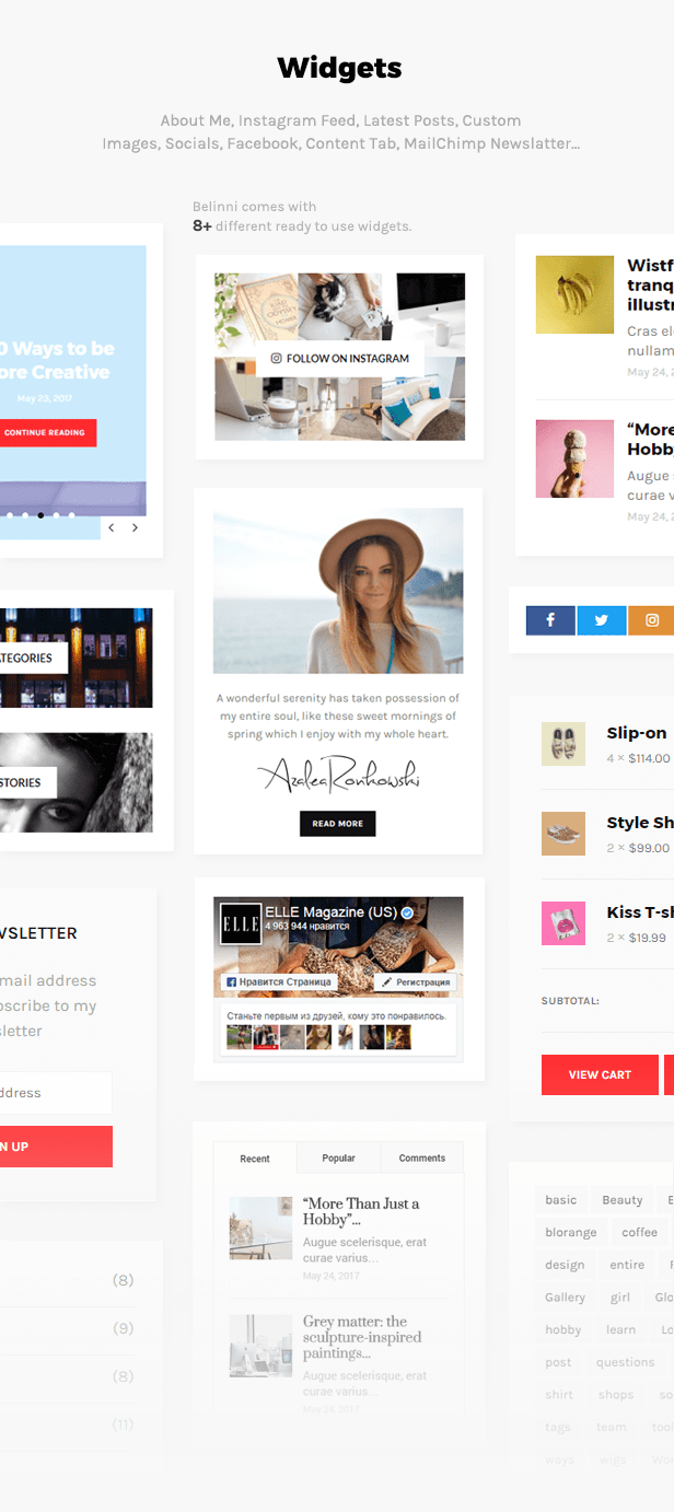 Belinni Widgets
