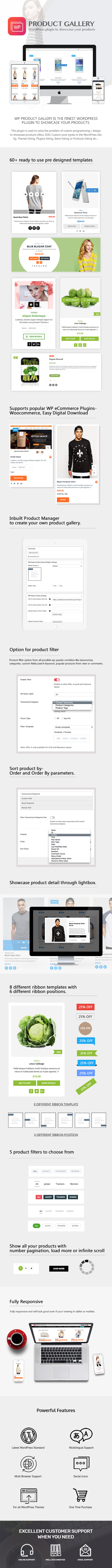 WP Product Gallery Verkaufsseite