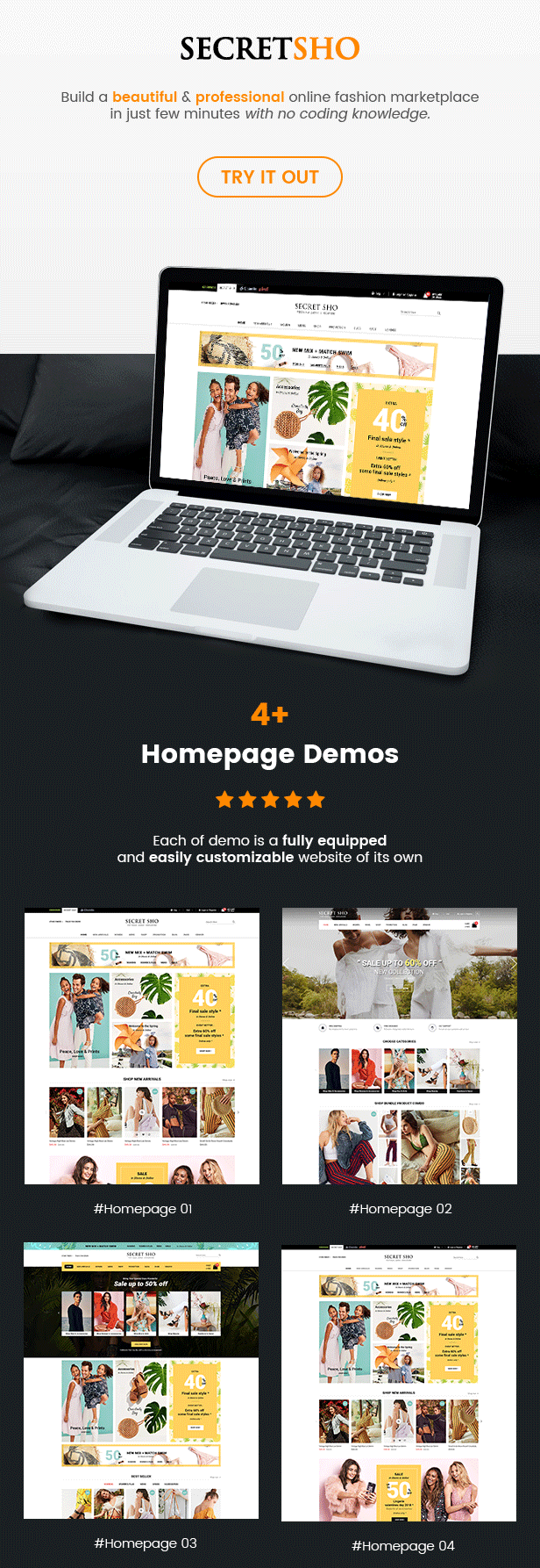 SW SecretSho - WooCommerce Template