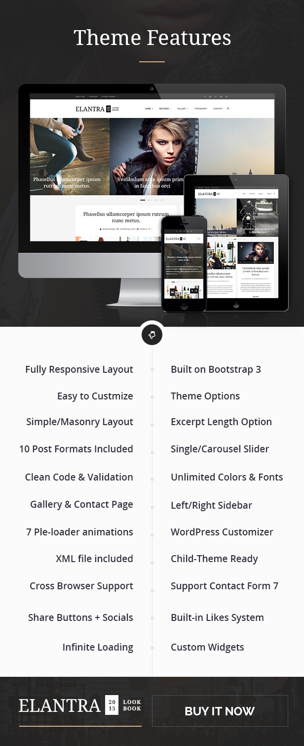 Elantra WordPress 2015 LookBook WebInvader