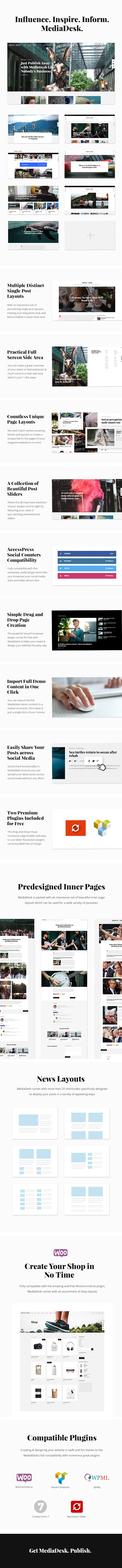 MediaDesk - Magazin WordPress Template