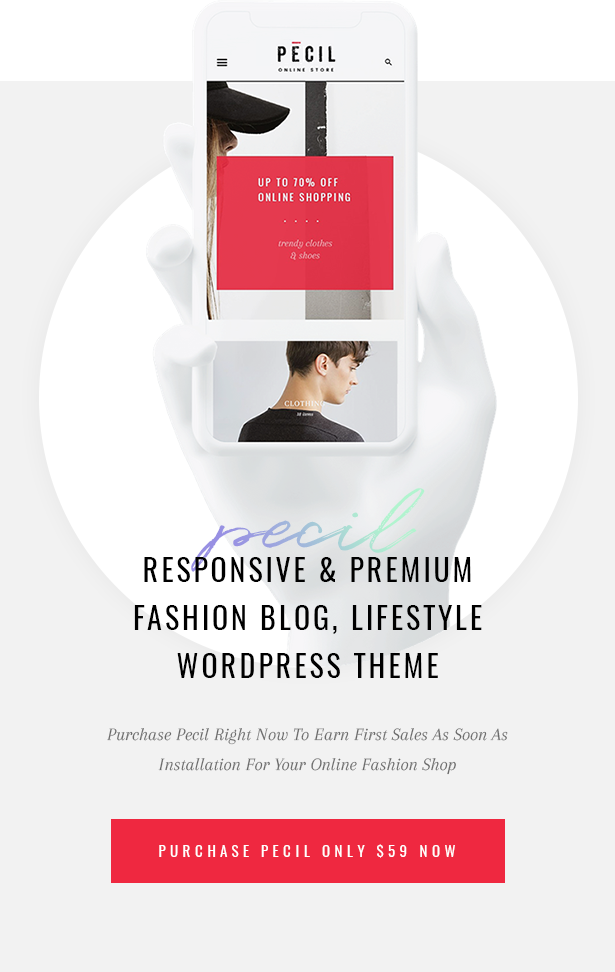 Pecil Fashion WordPress Layout