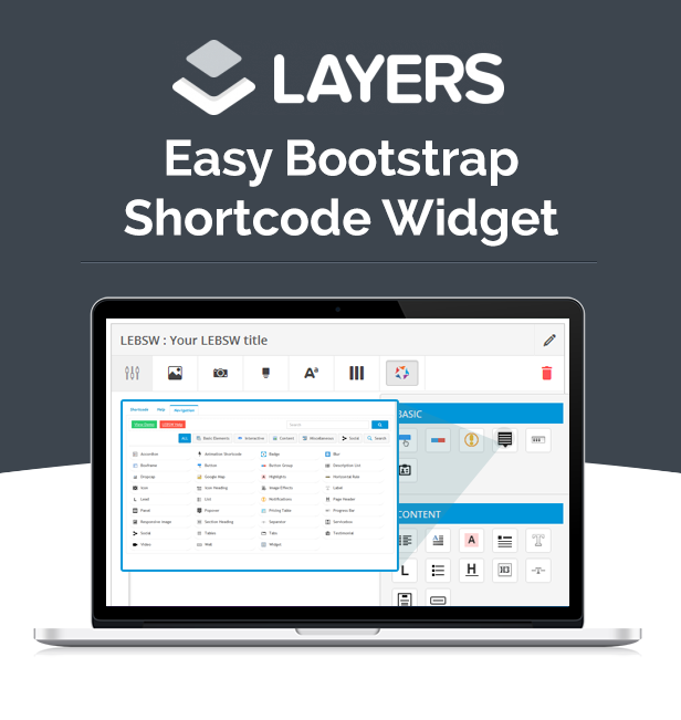 Layers - Easy Bootstrap Shortcodes Widget