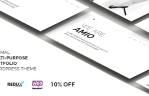 Amio – Minimales Mehrzweck-Portfolio-WordPress-Layout