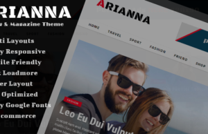 Arianna – Sauberes und einfaches Blog / Magazin-Thema