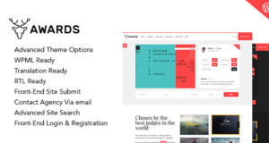 Auszeichnungen – Galerie Nominierte Website Showcase Responsive WordPress Template