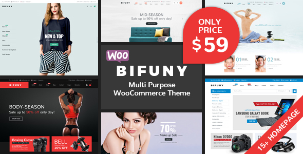 Wordpress Shop Template BIFUNY - Multipurpose WooCommerce WordPress Theme