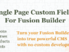 Benutzerdefiniertes Feldelement für Fusion Builder