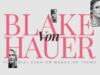 Blake von Hauer - Editorial Fashion Magazine Layout
