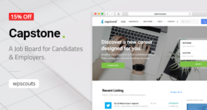 Capstone: Job Board WordPress-Layout