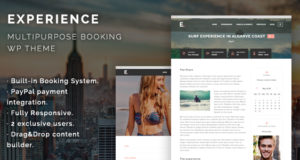 Erfahrung – Mehrzweckbuchung WordPress Template
