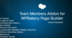 JAG Team Member Addon für WPBakery Page Builder (Visual Composer)