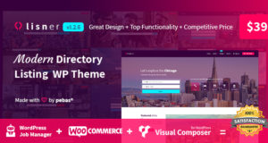 Lisner – Modernes Directory-Listing-WordPress-Template