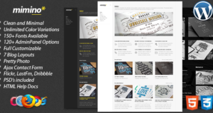 Mimino – Sauberes und modernes WordPress-Vorlage