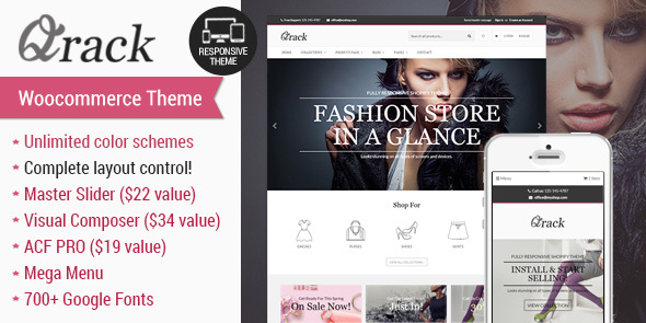 Wordpress Shop Template Qrack - Responsive Woocomerce Theme