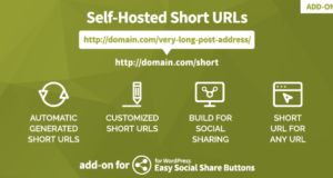 Selbst gehostete kurze URLs – Add-On für Easy Social Share-Schaltflächen