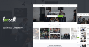 Serviceauflistung WordPress Vorlage – Loocall