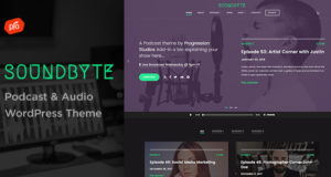 Soundbyte – Podcast / Audio-WordPress-Template