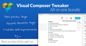 VC Tweaker – Visual Composer-Produktivitätserweiterung