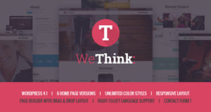 Wir denken – WordPress-Layout mit einer und mehreren Seiten