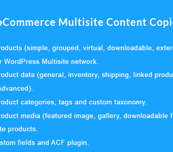 WooCommerce Multisite Content Copier / Updater