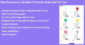 WooCommerce-Produkte für variable Produkte werden dem Warenkorb hinzugefügt