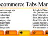 Woocommerce Tabs Manager