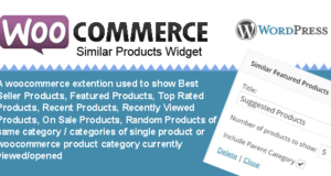 Woocommerce Ähnliche Kategorie Produkte Widget