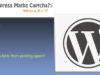 WordPress Maths Captcha-Schutz