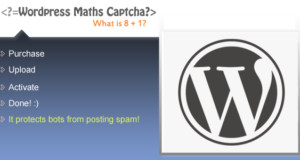 WordPress Maths Captcha-Schutz